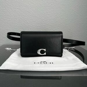 Coach Bandit Belt Bag in Black and Silver